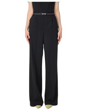 MSGM Wide Trousers - Negro