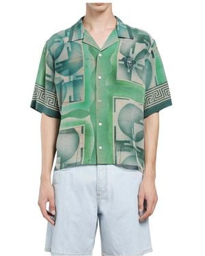 Versace Short Sleeve Shirts - Verde