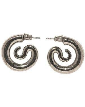 Panconesi Accessoires ,Grijs ,Serpent Hoops Extra Small - Metallic