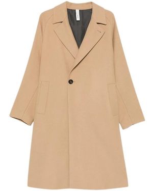 Hevò Single-Breasted Coats - Neutro