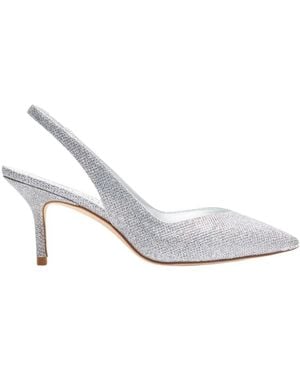 Stuart Weitzman Schoenen ,Grijs ,Leer Elegante Zilveren Slingback Schoenen - Wit