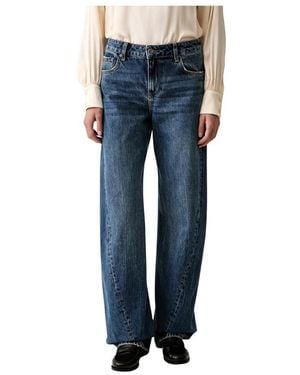 Liu Jo Jeans ,Blauw ,Katoen Straight Jeans