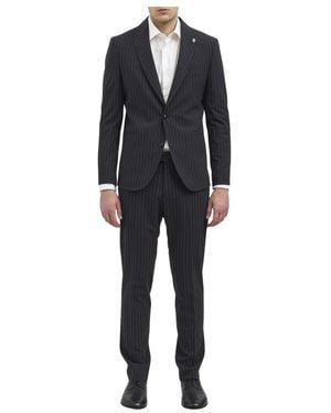 Daniele Alessandrini Single Breasted Suits - Black