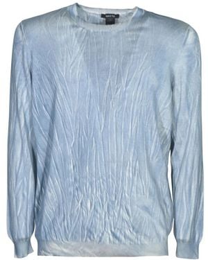 Avant Toi Round-Neck Knitwear - Blue