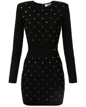 Elisabetta Franchi Knitted Dresses - Black