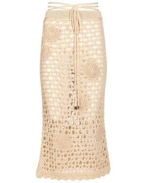 The Attico Midi Skirts - Neutro
