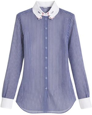Vivetta Gestreiftes Hemd - Blau