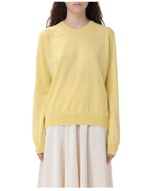 Jil Sander Round-Neck Knitwear - Jaune