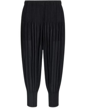 Issey Miyake Stylische Hosen Für Männer Und Frauen - Schwarz