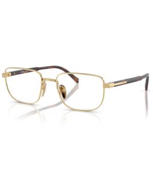 Prada Stijlvolle Zwarte Leren Schoudertas - Metallic