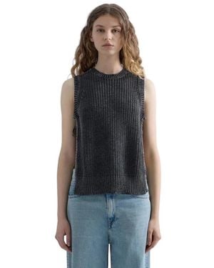 Replay Sleeveless Tops - Nero