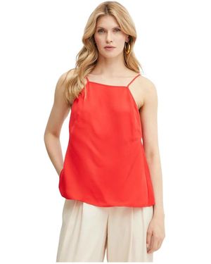 Twinset Satin Crepe Top - Rood
