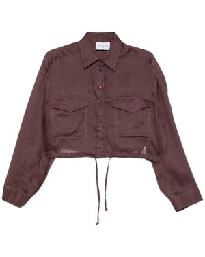 Isabelle Blanche Overhemden ,Bruin ,Shirts - Paars