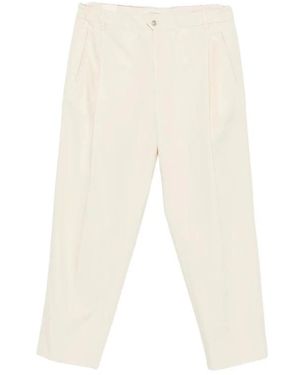 BRIGLIA Straight Trousers - White