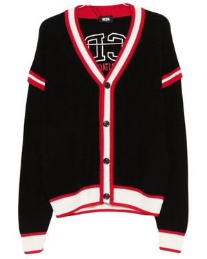 Gcds Cardigan Mit Knopfleiste - Schwarz