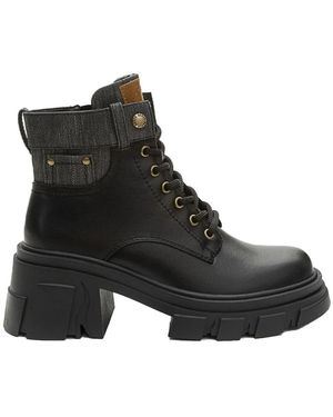 KEDDO Lace-Up Boots - Black