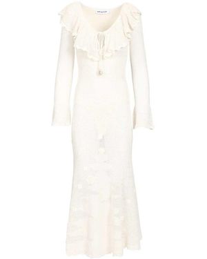 Self-Portrait Midi Dresses - White