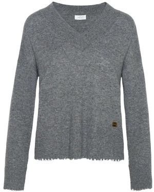 Hèst V-Neck Knitwear - Grey