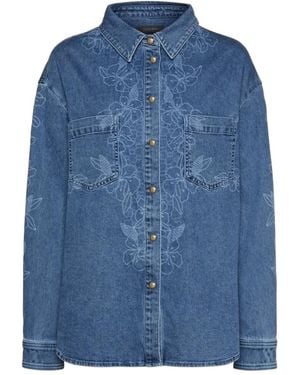 Elena Miro Denim Shirts - Blu