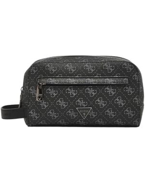 Guess Tassen ,Zwart ,Leer Milan Toilet Bag