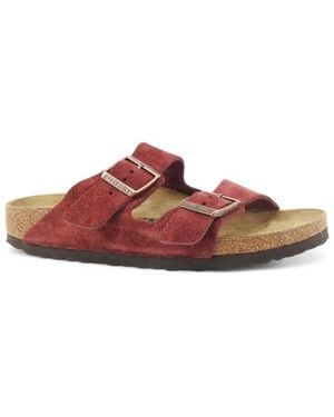 Birkenstock Sliders - Red