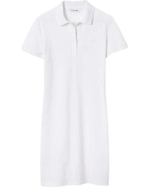Lacoste Short Dresses - White