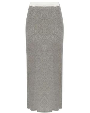 Samsøe & Samsøe Maxi Skirts - Grigio