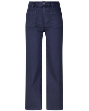 FRAME Straight Trousers - Blu