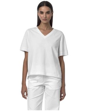 K-Way Tops ,Wit ,Leda Jersey T-Shirt