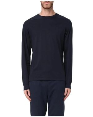 People Of Shibuya Long Sleeve Crew Neck Tshirt - Blauw