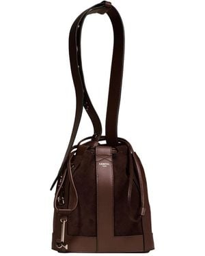 Lancel Tassen ,Bruin ,Leer Elles Bucket Bag S