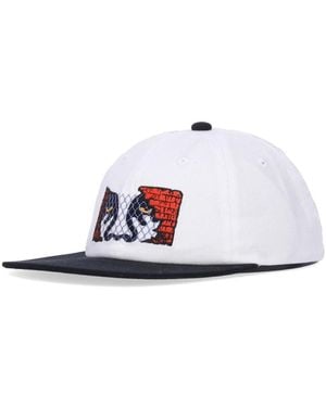 Obey Flache Schirm Snapback Kappe Weiß/Multi