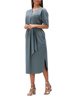 JAPANTKY Kleedjes ,Blauw ,Gero Midi Jurk