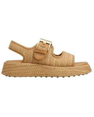 Tod's Platte Sandalen - Naturel