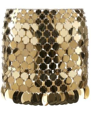 Rabanne Rokken ,Geel ,Mini Jupe Rok - Metallic
