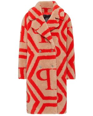 Philipp Plein Double-Breasted Coats - Rojo