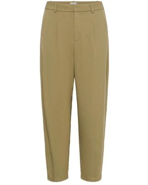 Kaffe Cropped Trousers - Vert