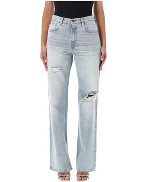 Haikure Straight Jeans - Bleu