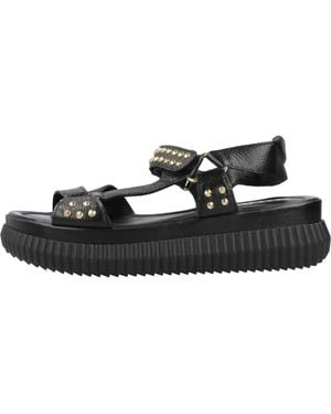 Mjus Flat Sandals - Nero