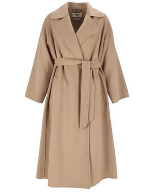 Weekend by Maxmara Jassen ,Bruin ,Wol Operoso Jas - Naturel