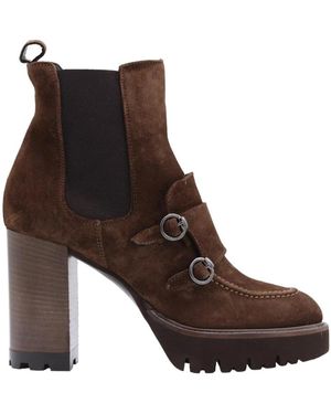 Luca Grossi Heeled Boots - Brown