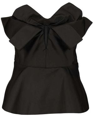 McQueen Sleeveless Tops - Black