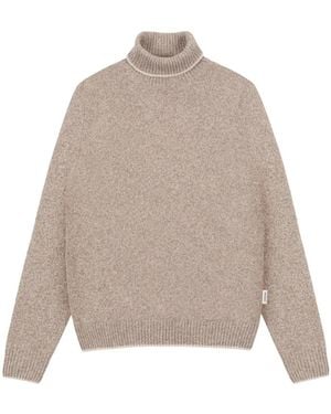 Colmar Melange Woll-Rollkragenpullover - Grau