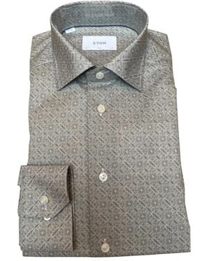 Eton Casual Shirts - Grey