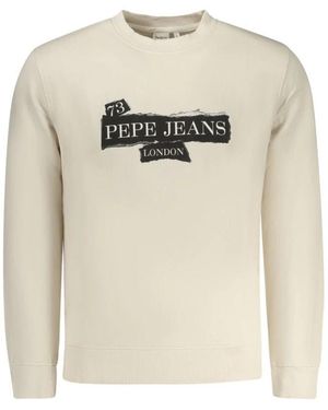 Pepe Jeans Cotton Sweatshirt - Wit