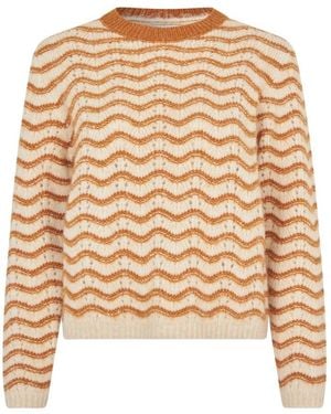 Lolly's Laundry Round-Neck Knitwear - Natural