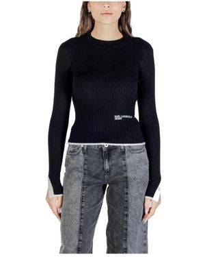 Karl Lagerfeld Mock Neck Sweater A3W18006 - Schwarz