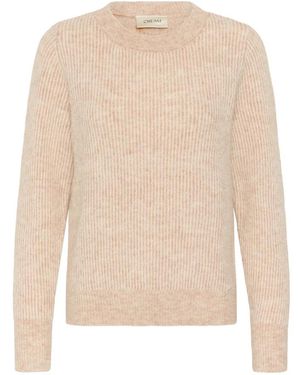 Cream Round-Neck Knitwear - Neutro