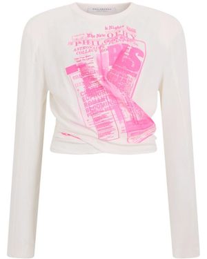 Philosophy Di Lorenzo Serafini Long Sleeve T-Shirts - Pink