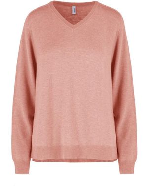 Bomboogie V-Neck Knitwear - Rosa